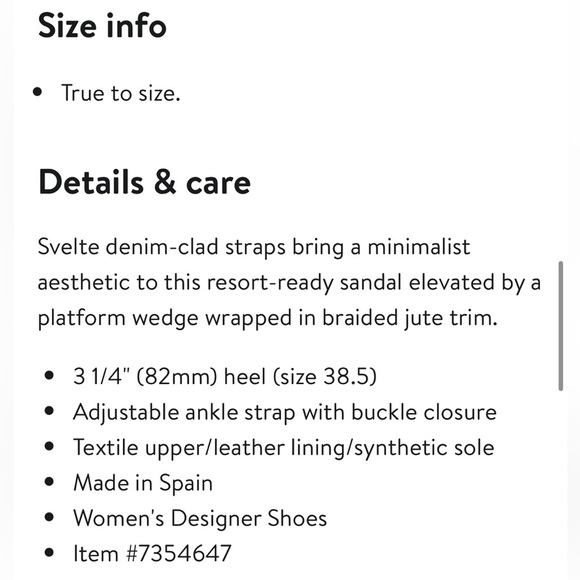 Jimmy Choo Danai 100 Denim Wedge Sandal, Blue - Picture 2 of 13